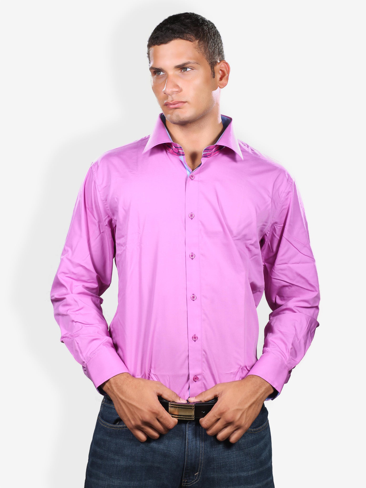fuchsia pink dress shirt Fuchsia Shirt Dress 3XL