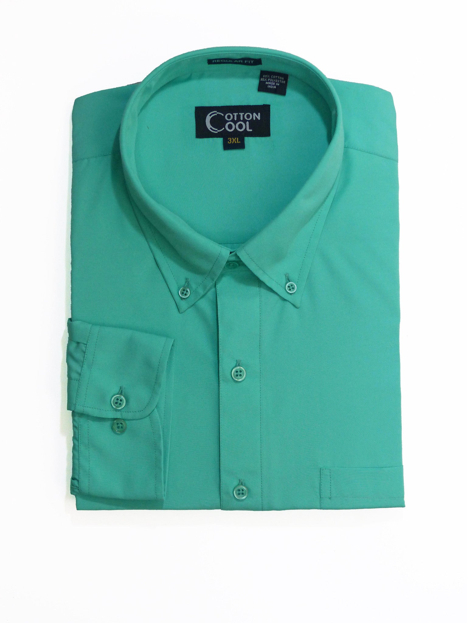 Slim Fit Button-Down Collar Long Sleeve Shirt, Classic I Solid - Emera Cotton Cool Slim Fit Button-Down Collar Long Sleeve Shirt, Classic I Solid - Emera Cotton Cool
