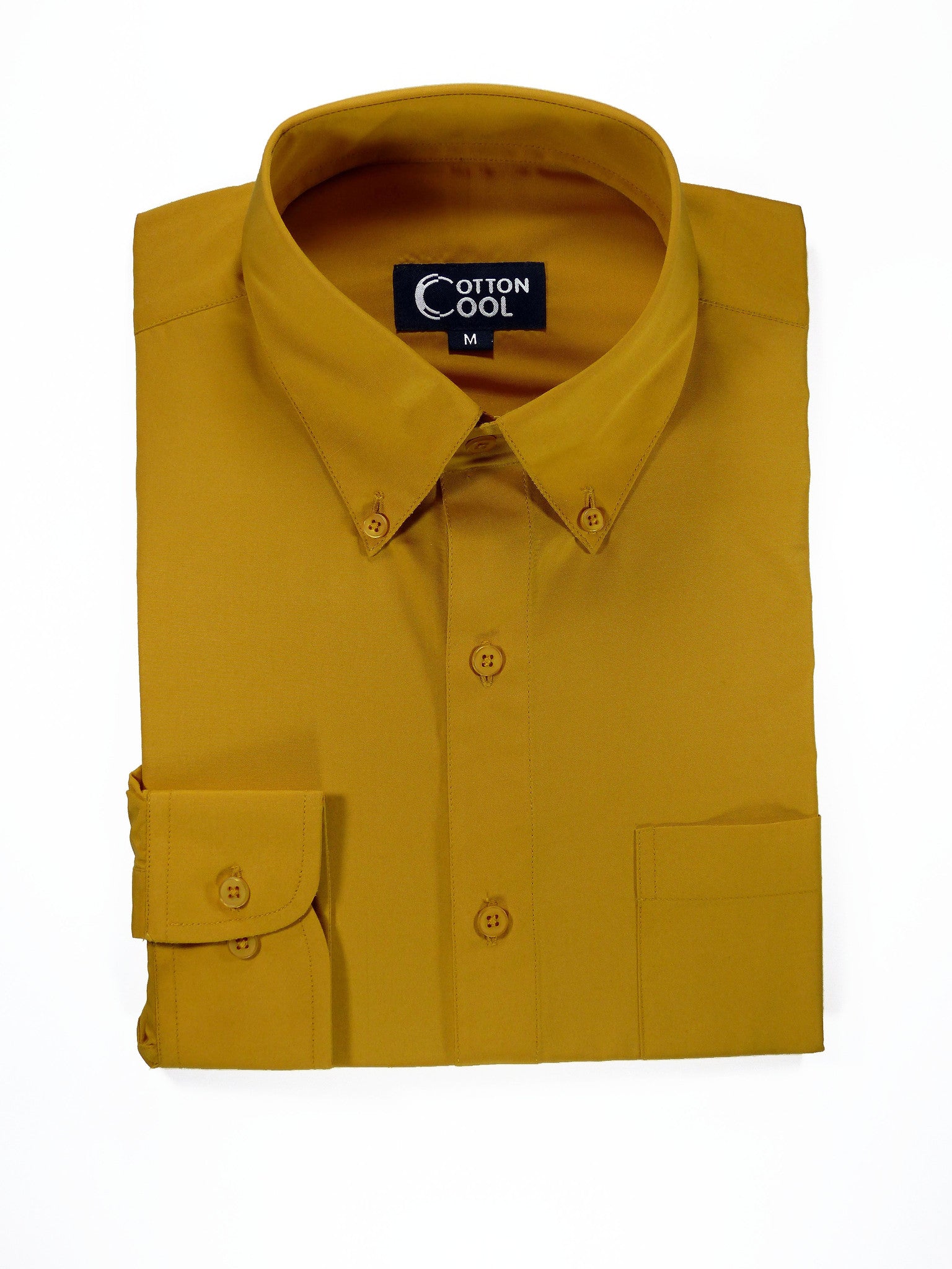 Slim Fit Button-Down Collar Long Sleeve Shirt, Classic I Solid - Musta Cotton Cool Slim Fit Button-Down Collar Long Sleeve Shirt, Classic I Solid - Musta Cotton Cool