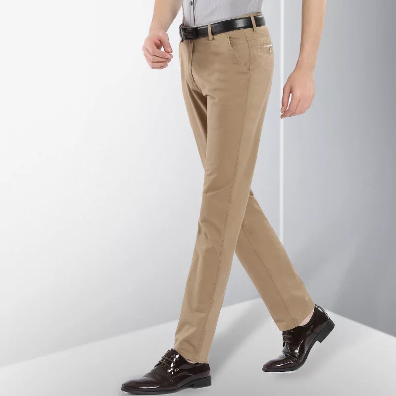 Slim Fit Dress Pant Khaki – Cotton Cool