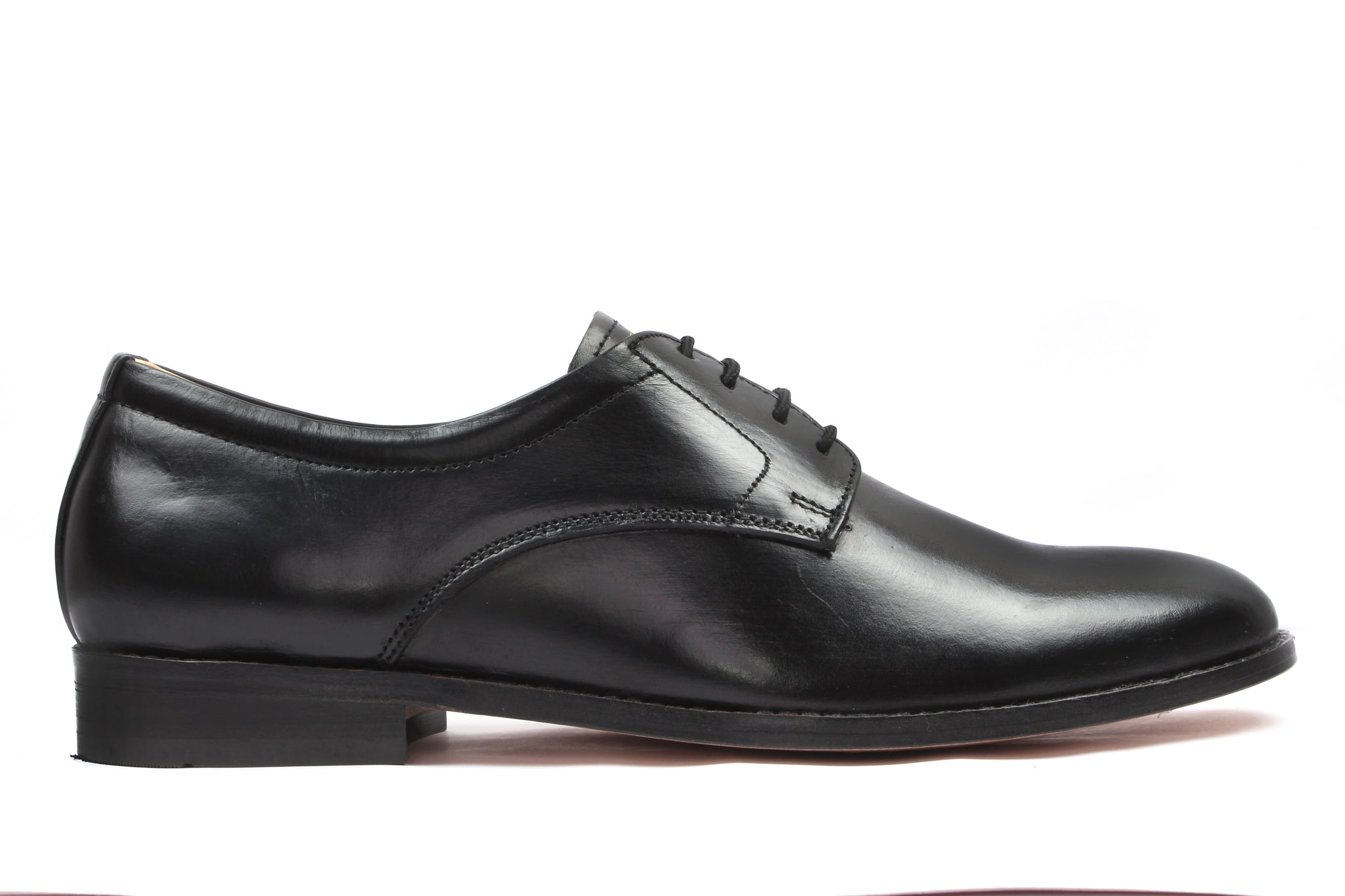 Men's Office Black Shoe with 4 hole laces Designed by Cotton Cool ...