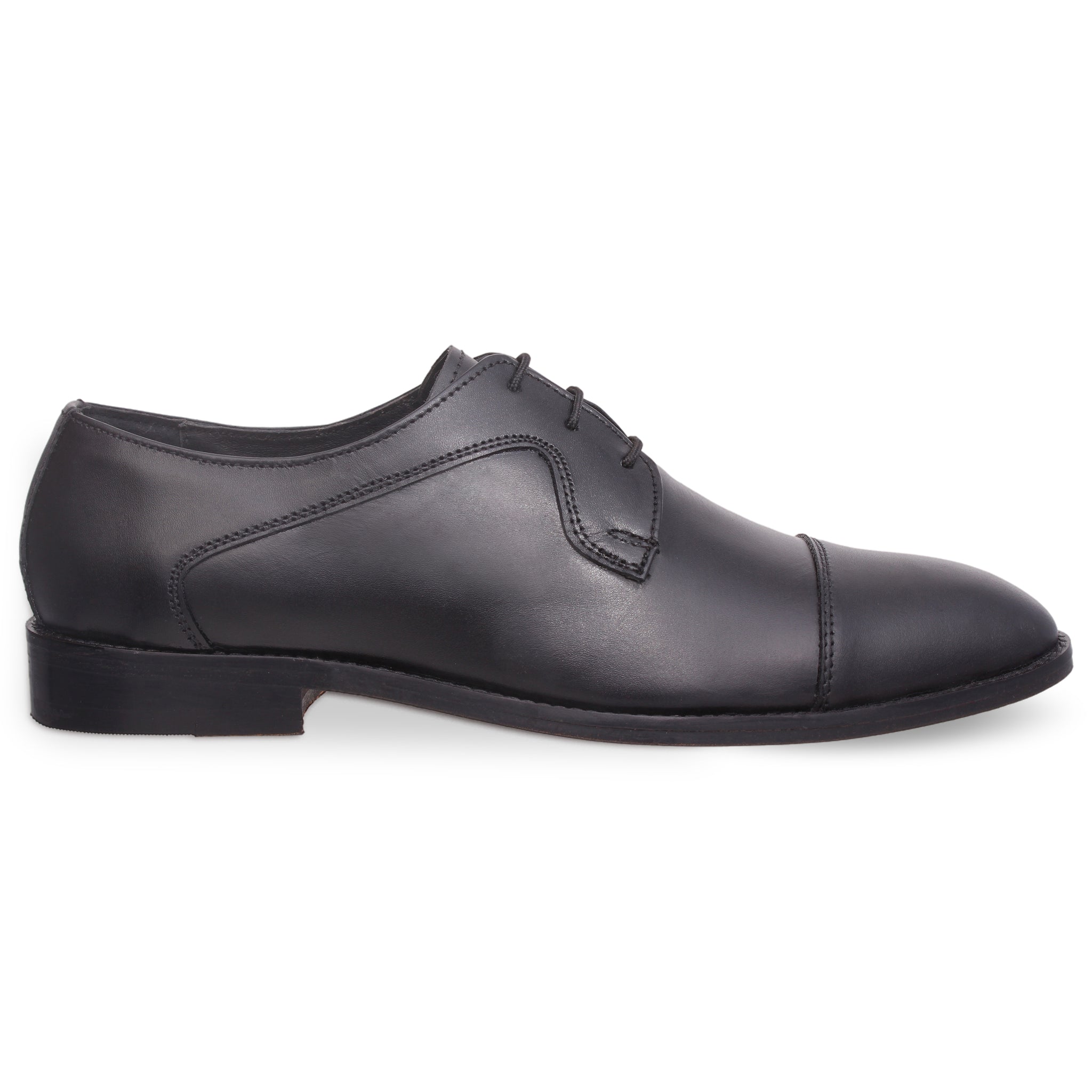 Men's formal Office Shoe with laces 3 holes Black Designed by Cotton C ...