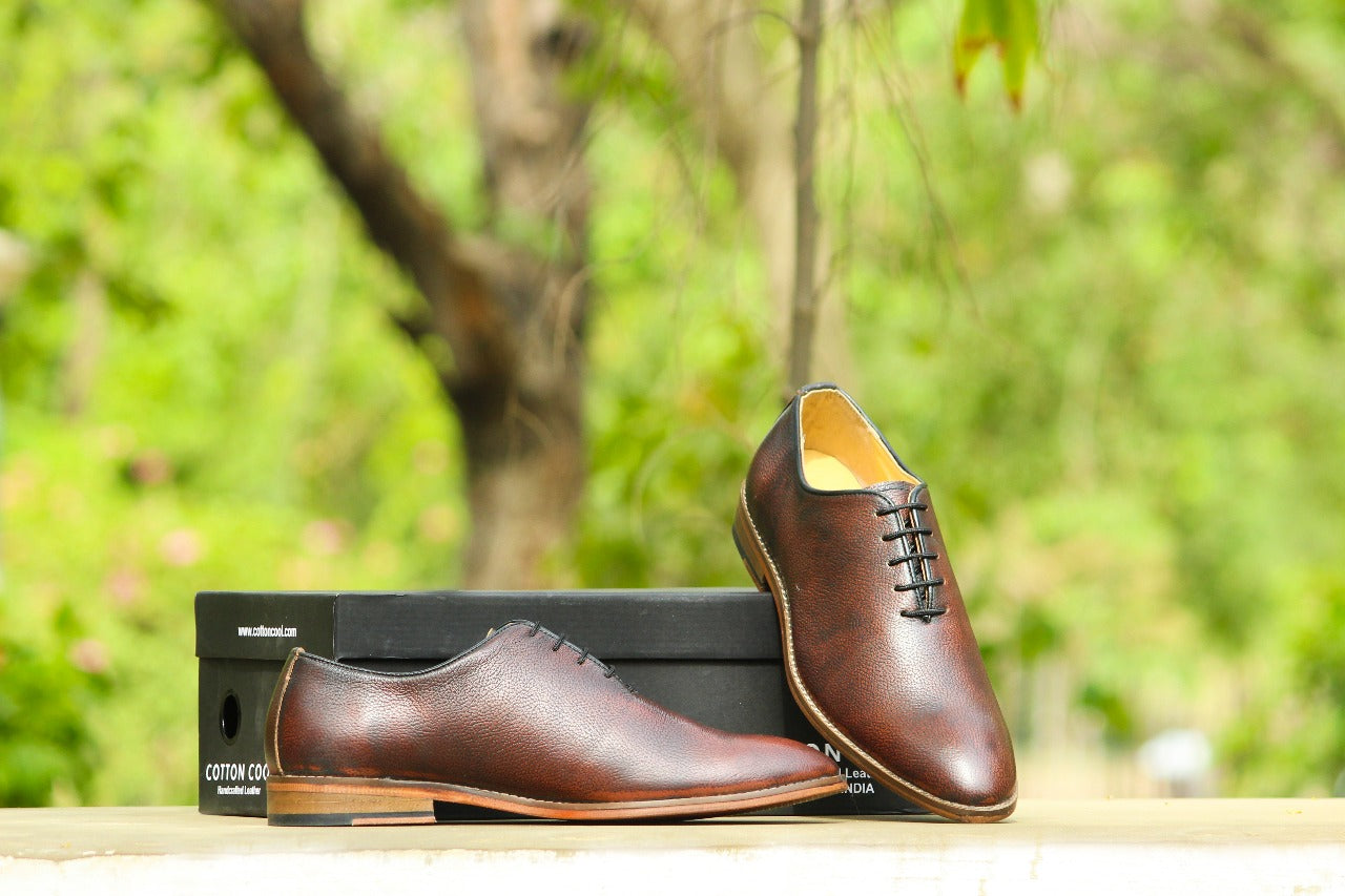 Men's Shoe Dark Brown with 6 hole laces Designed by Cotton Cool Cotton Cool Men's Shoe Dark Brown with 6 hole laces Designed by Cotton Cool Cotton Cool