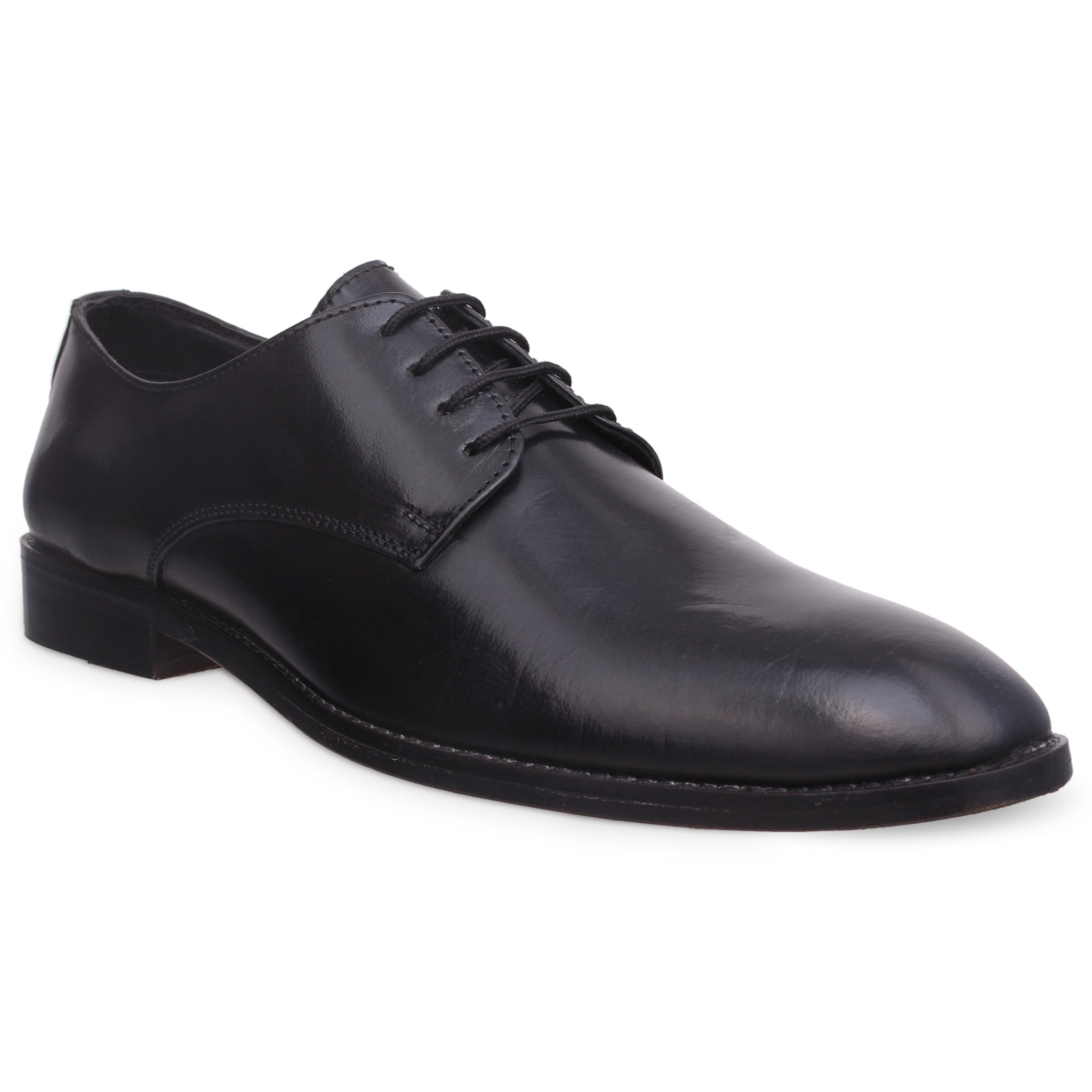 Men's formal Office Black Shoe with 4 hole laces Designed by Cotton Co ...